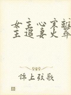 女主心寒离开男主追妻火葬场现言