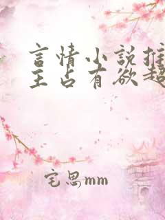 言情小说推荐男主占有欲超强