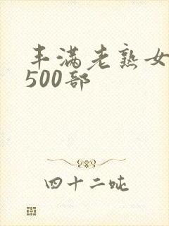 丰满老熟女乱淫500部