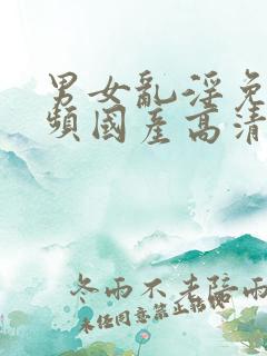 男女乱淫免费视频国产高清