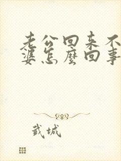 老公回来不碰老婆怎么回事