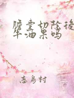 胆囊切除后能吃牛油果吗