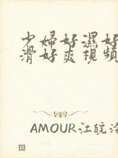 少妇好湿好紧好滑好爽视频