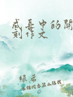 成长中的关键时刻作文