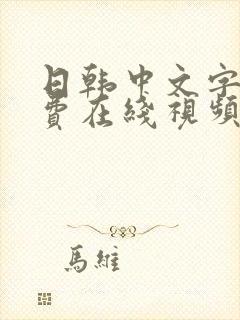 日韩中文字幕免费在线视频