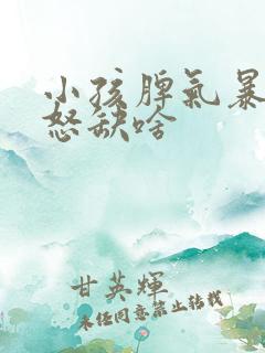 小孩脾气暴躁易怒缺啥