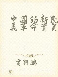 中国的新民主主义革命实质