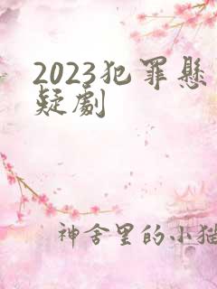 2023犯罪悬疑剧