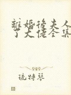 离婚后夫人她成了大佬全集