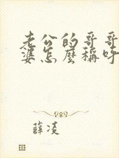 老公的哥哥的老婆怎么称呼