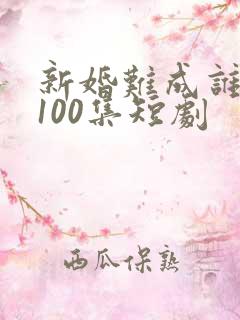 新婚难成谁之错100集短剧