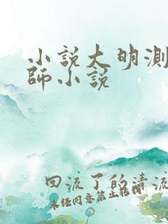 小说大明测字天师小说