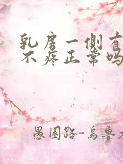 乳房一侧有硬块不疼正常吗