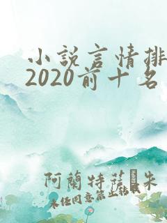 小说言情排行榜2020前十名