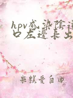 hpv感染阴道口左边长出长条淡粉色肉