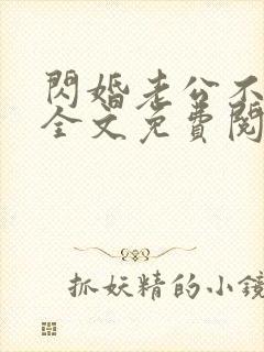 闪婚老公不见面全文免费阅读小说