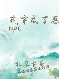 我穿成了恶毒女npc