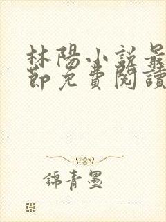 林阳小说最新章节免费阅读全文