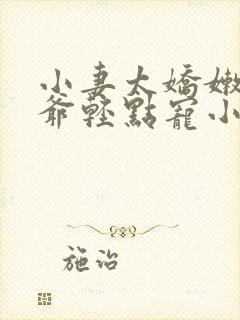 小妻太娇嫩,枭爷轻点宠小说阅读