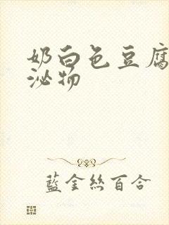 奶白色豆腐渣分泌物