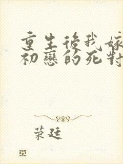 重生后我嫁给了初恋的死对头在线阅读