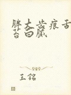 胖大齿痕舌 舌苔白腻