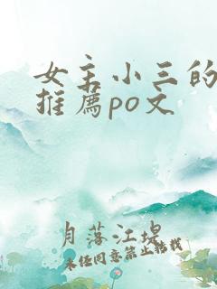 女主小三的小说推荐po文