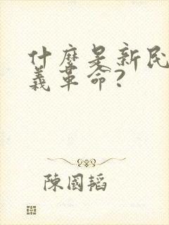 什么是新民主主义革命?