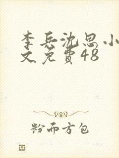 李兵沈思小说全文免费48