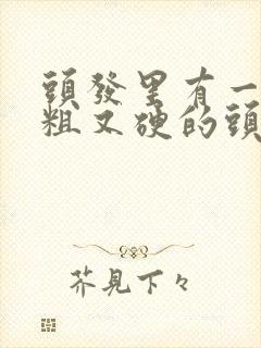 头发里有一根又粗又硬的头发