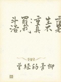 斗罗:重生霍雨浩,我真不是魅魔