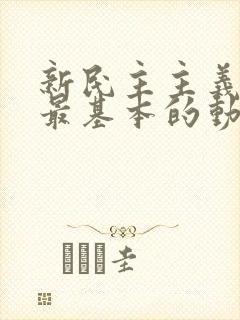 新民主主义革命最基本的动力是( )