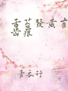 舌苔发黄有裂纹齿痕