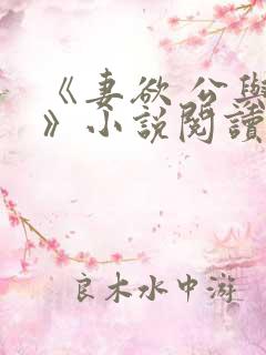 《妻欲 公与媳》小说阅读