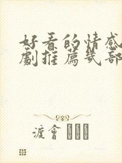 好看的情感电视剧推荐几部 前十名