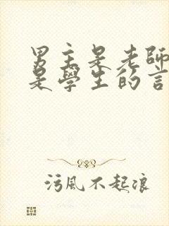 男主是老师女主是学生的言情小说