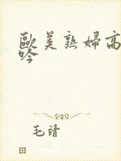 欧美熟妇高潮呻吟