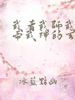 武者武师武王武帝武神的玄幻小说