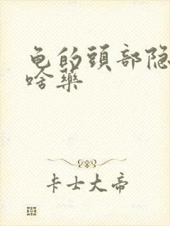 龟的头部隐痛吃啥药