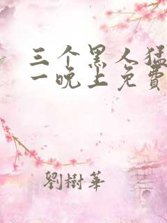 三个黑人猛躁我一晚上免费