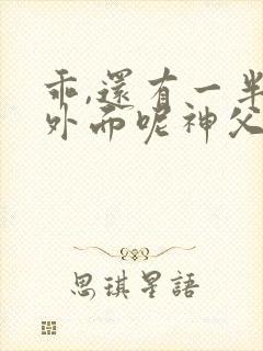 乖,还有一半在外面呢神父双男主小说