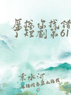 厉总你找错夫人了短剧第61集