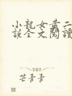 小龙女黄二虎小说全文阅读免费
