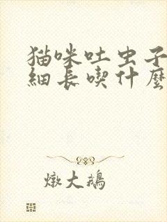 猫咪吐虫子白色细长吃什么药