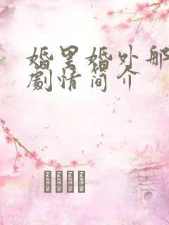 婚里婚外那些事剧情简介