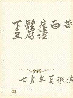 下体痒白带发黄豆腐渣