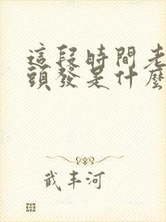 这段时间老是掉头发是什么原因