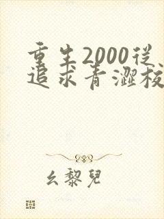 重生2000从追求青涩校花同桌最新