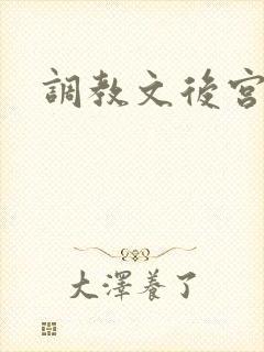 调教文后宫h