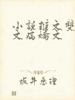 小说推文双男主文病娇文